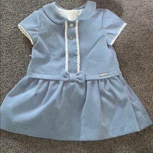 Blue Corduroy Girl’s Dress 9 Months